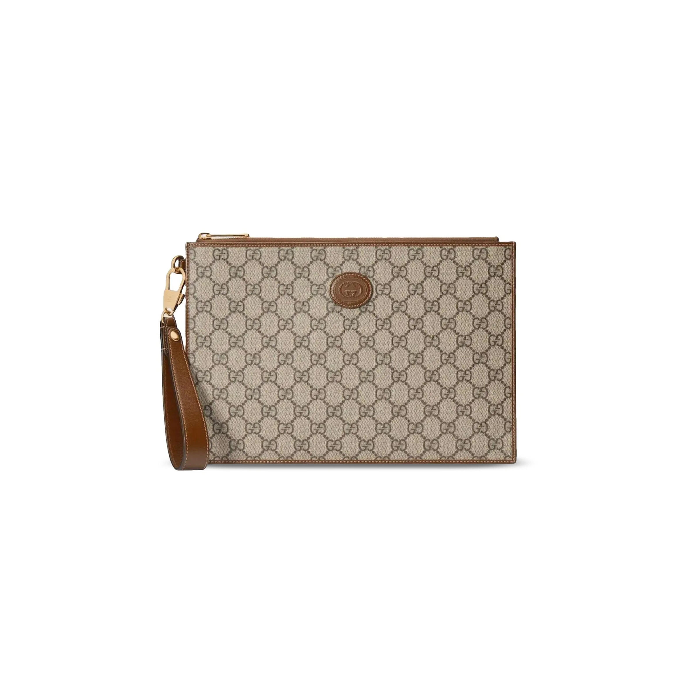 GUCCI GG DENIM POUCH 672953 (30.5*21*1.5cm)